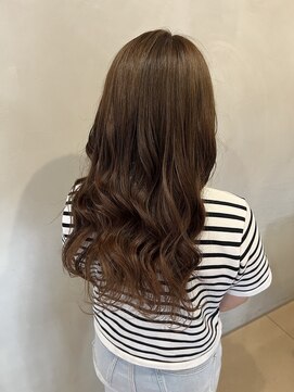 ラーム 宇部高校前店(rame) 巻髪スタイル、ブラウンカラー、髪質改善