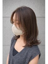 ピース バイ シータ(PEACE by CITA)&nbsp;柔らかくびれボブ×透け感ベージュブラウン20代30代40代