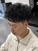 アンドメゾンオム(&Maison. homme) LILI/加古川/メンズ/スパイキーショート/ピンパーマ