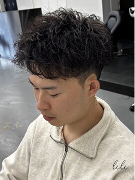 アンドメゾンオム(&Maison. homme) LILI/加古川/メンズ/スパイキーショート/ピンパーマ