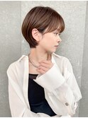 ハンサムショート/丸みショートボブ/20代30代40代50代/顔周り