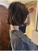 ショートカット切りっぱなしボブレイヤーボブ表参道ボブパーマ
