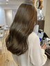 【ブリーチなしで透明感カラー♪】カット+ブリーチなしダブルカラー+うる艶TR