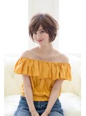 ふんわりエアリーカール♪ショートマッシュボブ