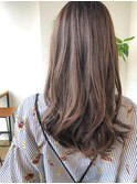 レイヤーカット 髪質改善 ブリーチなし 透明感グレージュ