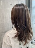 ハイライト/モテ髪カタログ/小顔/大人可愛い/ひし形 