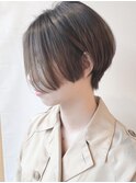 【morio 原宿】ハンサムショート前髪なし ナチュラルハイライト