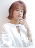 《Agu hair》ピンクが可愛い☆外ハネボブ