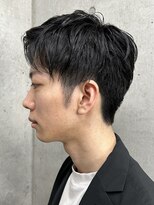 フイ 代々木(Hui)&nbsp;メンズ/アップバング/ツーブロックマッシュ/束感ショート波巻き