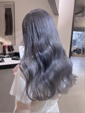 ペレ 渋谷(PELE) 斜めバング/グレージュカラー/シルキーベージュ/渋谷/渋谷駅