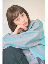 ボブ×ワイドバング