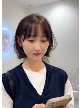 ロンドブルーム 天神大名店(Lond Bloom) 10代20代30代韓国ボブ髪質改善切りっぱなしボブ似合わせカット