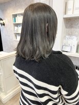 キャアリー(Caary)&nbsp;福山市Caary髪質改善酸性ストレートさら艶スモーキーグレージュ