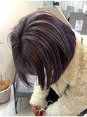 ぱつっとボブ/ラベンダーグレー/ラベンダーアッシュ