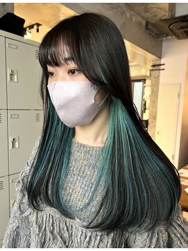 エインアンリー 明治神宮前(AIN.ANLY.) インナーカラー/デザインカラー/ハイトーンカラー/ダブルカラー