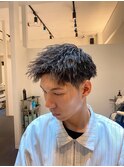 縦落ちツイストパーマ