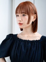 エインアンリー 表参道(AIN.ANLY.) ◯暖色カラー切りっぱなしボブパーマフェイスレイヤーカット小顔