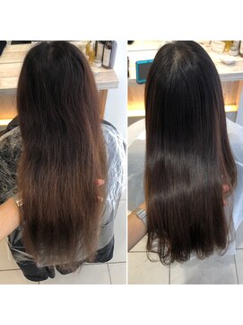 リラエ(North Lyrae) 艶髪縮毛矯正Before/After