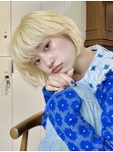メルティカラーフェミニンボブ似合わせカットハイトーン韓国