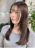 イメチェンワイドバング美髪似合わせカットくびれミディ