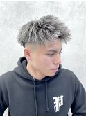ツイストパーマ/ホワイトメッシュ/ジェットモヒカン