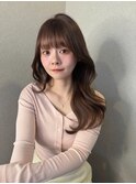 【votan坂本早苗】透け感カラー/ショコラブラウン/前髪/顔周り