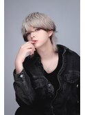 men's/ハイトーン/ウルフ/メンズ/エンドカラー/メン地下/韓国