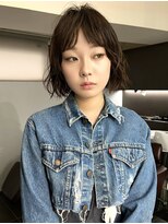 ヴェイン 渋谷(vain)&nbsp;渋谷顔周りレイヤーボブレイヤーカット/アッシュカラー