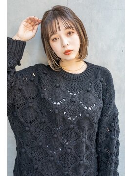 レゴ(REGO) #小顔黒髪クラゲヘアーオリーブグレーココアベージュ