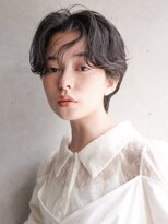 カライング(ing) 20代30代40代ひし形大人かわいい小顔ラベンダーアッシュショート