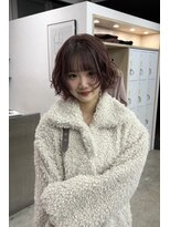 アジールヘア 赤羽駅南口店(agir hair)&nbsp;ショートボブヘア×ピンクブラウンカラー高発色カラー赤羽