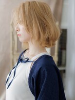 カバーヘア ブリス 志木南口駅前店(COVER HAIR bliss)&nbsp;ミルクティーブロンドこなれハッシュカットTd2志木10代20代30代