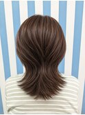【大人女性のくびれヘア】骨格補正レイヤー×上品白髪カバー
