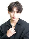 ツーブロックあり韓国マッシュ【シースルークロスバング】