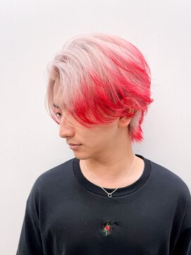 マール 矢場町(MARL) ホワイト×レッド エンドカラー