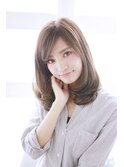 外国人風セミディ☆ワンカールストレート♪