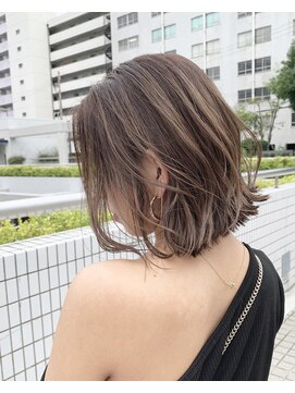 グランジュ 京橋店(granze) ミルクティーベージュ×ハイライト