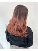 【ALIVE吉祥寺】オレンジベージュ＊グラデーションカラー