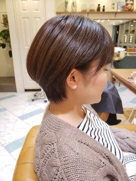 ロンドプロフィール 浦和(Lond profil) 浦和ショートヘアショートカット韓国白髪ぼかし白髪染めボブ