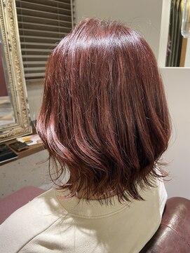 ムーン(moon) 3月#ミディアムヘア #ショコラベージュ #ボブルフ #ベビーバング