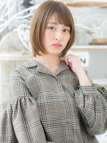 モッズヘア 越谷(mod's hair)&nbsp;斜めバングカーキアッシュ小顔ミディアムボブc5越谷20代30代40代