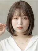 大人かわいい/小顔/ミディアムレイヤー/20代30代40代