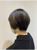 ハンサムショート/丸みショート/ワイドバング/マッシュウルフ