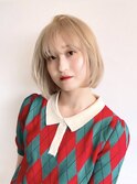 ホワイトベージュ/ミルクティーベージュ/ホワイトカラー/艶髪
