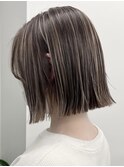 20代30代40代内巻きも外はねも出来て結べるベルボブ×ハイライト