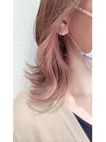 アジールヘア 池袋東口店(agir hair)&nbsp;20代30代大人かわいいインナカラーピンクイヤリングカラー池袋
