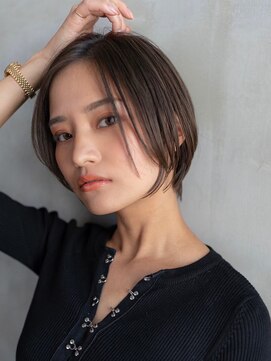 イオ 本厚木(io) ショートヘア似合わせカットグレージュカラーイメチェン小顔