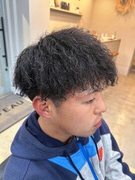 バトー バイ トリコ 船橋北口店(BATEAU by tricot) メンズ×ツイストパーマ