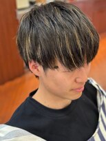 スカイ 亀戸店 (sky)&nbsp;ハイライト/マッシュパーマ/アッシュブラック<理容室>[亀戸]