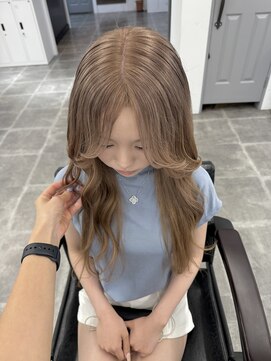 ペレ 栄店(PELE) デザインカラー/レイヤーカット/ウェットヘア/オリーブベージュ